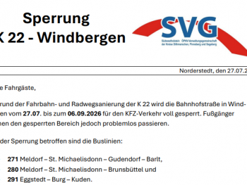 Permalink zu:Sperrung K22 Windbergen