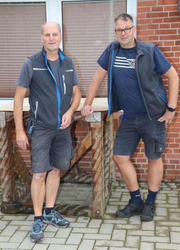 Unsere Hausmeister Herr Struck und Herr Kusch